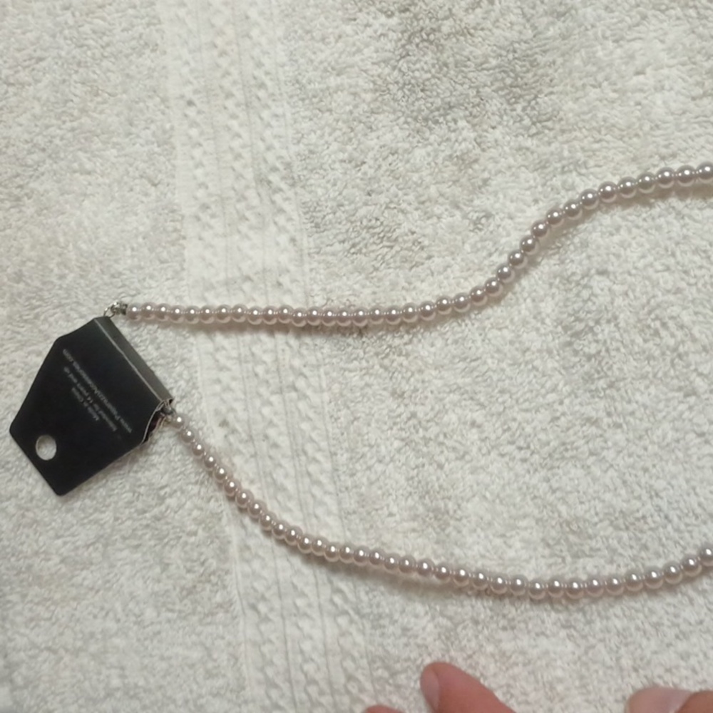 Fake pearl necklace